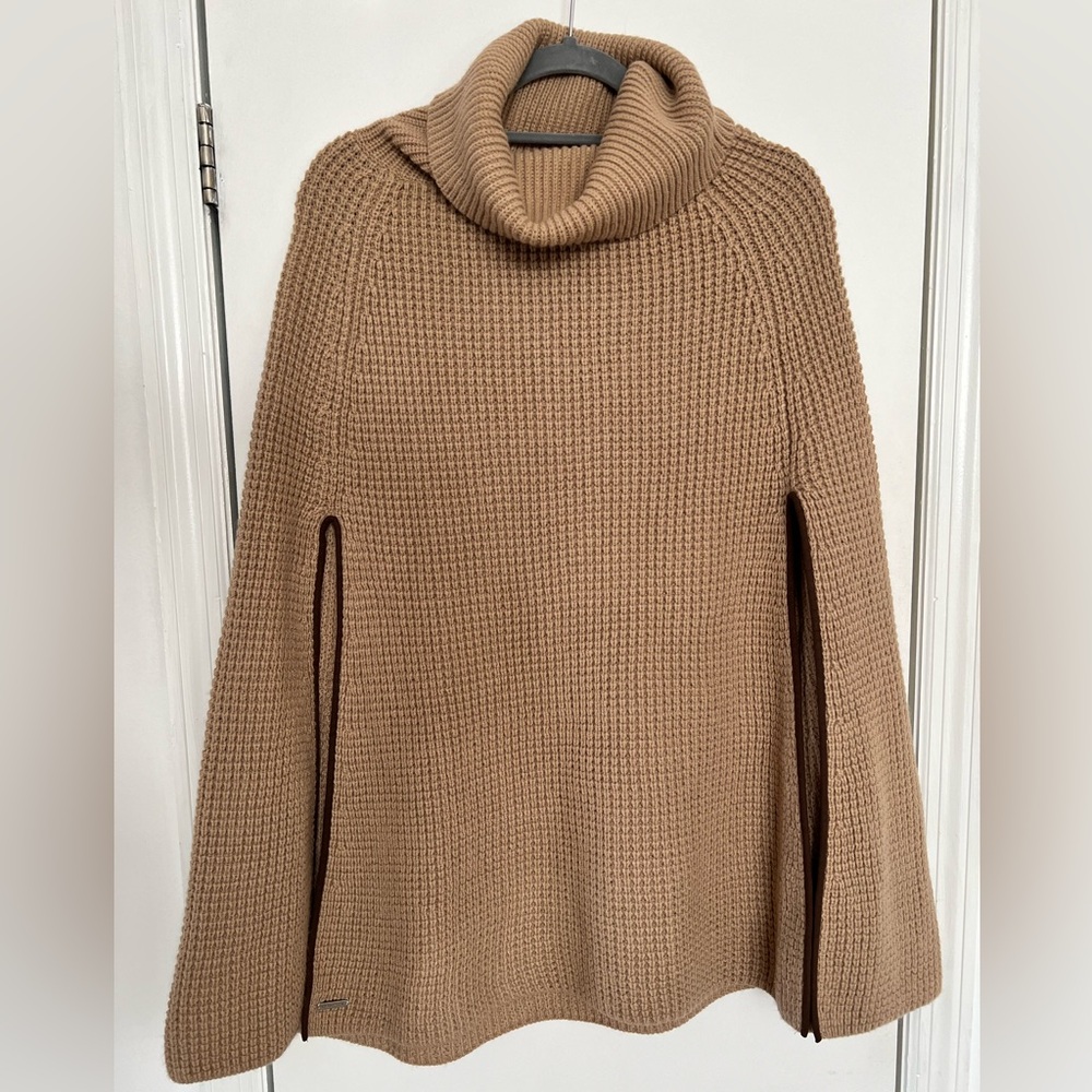 NWOT Ralph Lauren Waffle Knit Poncho Shawl One Size